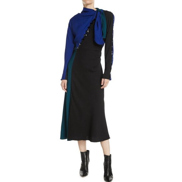 New Marc Jacobs (Runway) Colorblock Midi Dress - Avant-Garde High Fashion Look - Picture 2 of 16